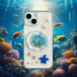 Aqua pocket resin phone case