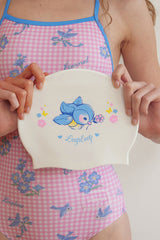 [Bloom Stitch_pink] ワンピース スイムウェア