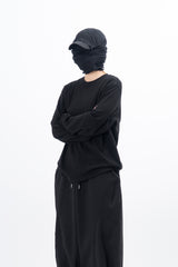 Meiji セミクロップ丈の長袖Tシャツ