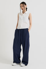 コットンノースリーブシャツ, White