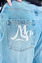 damage denim pants