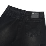 VINTAGE CARGO WIDE-FIT DENIM PANTS [BLACK]