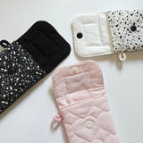 Pencil Pouch_Quilted Heart Black