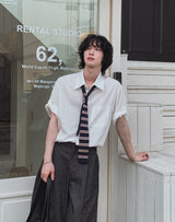 Rudd Pin Stripe Bermuda Denim Pants