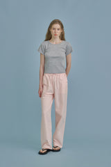 ラベルベーシックTシャツ_gray
