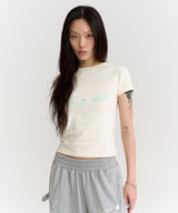 Cropped Signature Tee