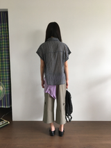 Dolman check shirt (4color)