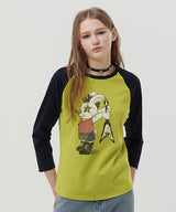 ROCKTTYバニーラグランTシャツ [LIME]