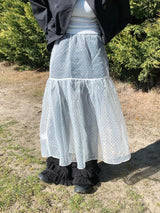 Chiffon See-Through Layered Skirt (1c)