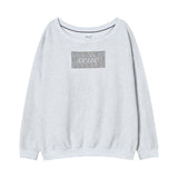 トゥインクルオフショルダースウェットシャツ ホワイトアッシュ