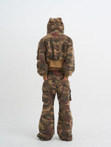 Ghost In The Shell Logo Denim Cargo Pants (Camo)