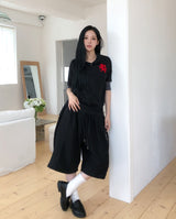 Stay U-Neck Three Quarter T-Shirt