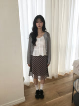 Plaid Midi Skirt