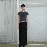 Number Stretch Tee chacol