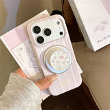 マザーオフパールスターパターンまぐねてぃっくiPhoneケース