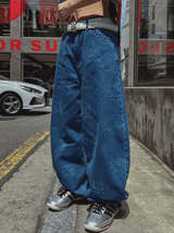 Bポイントバルーンデニムパンツ
