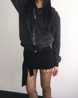 Pigment unbalanced hood jumper