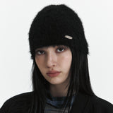 C HAIRY BEANIE_BLACK