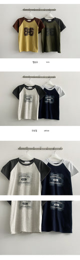 Delhi Slim Raglan Short Sleeve Tee (4 colors)