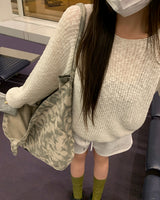 [ORIGINAL] Salted Summer Raglan Boucle Knit