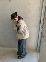 [unisex] シュエンコットン カーブドワイドバンディングパンツ