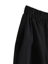 Nylon Frill Cancan Long Skirt (black)