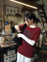 ブリアナヨム起毛ハーフTシャツ（3c）