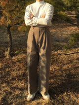 Napping Nerd Two-Tuck Wide Pants