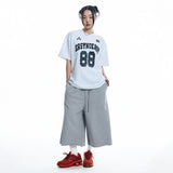 88 フットボール半袖Tシャツ- WHITE