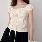 アイレットレイヤードTシャツ (Yellow)