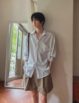 Centi Tri Pocket Stripe Shirt