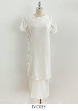 26SS★ Nadine Seersucker Tulip Wrap One Piece