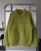 OA Blanc Angora Pocket Zip-Up (3 colors)