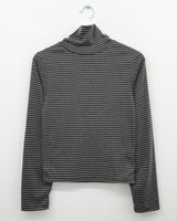 Ray Striped Turtleneck T-shirt (4 Colors)