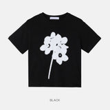フィントフラワーショートスリーブTシャツ -2C