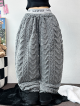 SHEEP CURLY🐏 SOFTY JOGGER OANTS 🐏🖤🩶🧸3COLOR