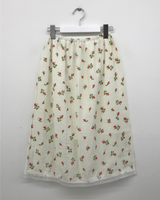 Petit Rose Lace Midi Skirt (2color)