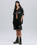 GOTHIC SYMBOL BASEBALL JERSEY JACKET_BK