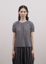 シアードチェックトップ(Navy)