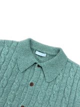 LMN Lunnel Spring Cable Collar Knit Cardigan (4 colors)