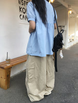 コットン ビッグ カーゴパンツ
