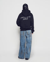 26SS WOMAN DIRTY WASHED WIDE DENIM PANTS