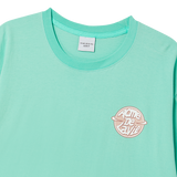 25SS ADLV サターンロゴ半袖Tシャツ エメラルド