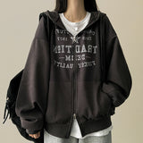 Vision Star Lettering Two Way Hooded Zip-Up