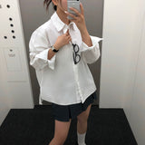 [BELLIDE MADE] アンバランススリットオーバーフィットシャツ