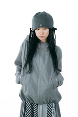 ribbon beanie(gray)