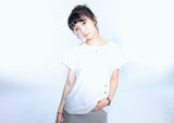 Grunge Claw Leopard Eyelet Tee - White