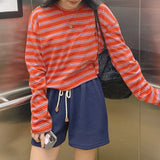 Pukki Stripe Crop T-Shirt