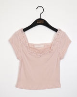 Notter Double Lace Square Short Sleeve T-shirt