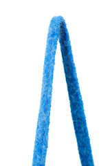 Vivid Hair Wool Shoulder Bag [Blue]